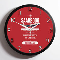 Thumbnail for Saab 2000 - Original + Name - Framed - Red