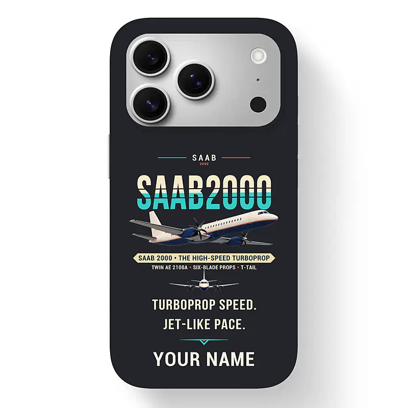 Saab 2000 - Original + Name - MagSafe iPhone 17 Pro - Black