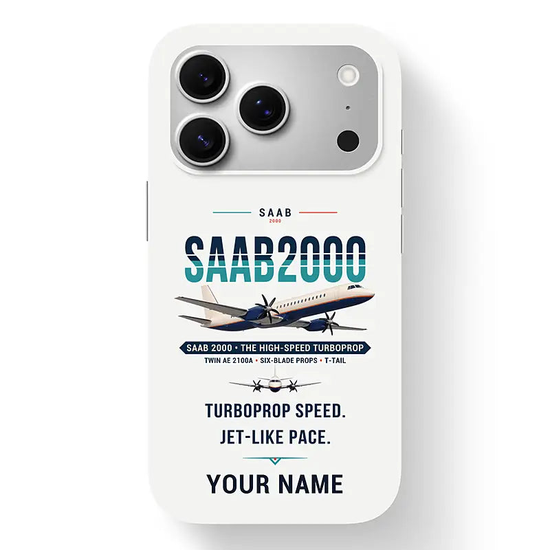 Saab 2000 - Original + Name - MagSafe iPhone 17 Pro - White