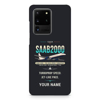 Thumbnail for Saab 2000 - Original + Name - Samsung Case - Black