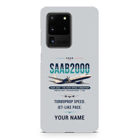 Thumbnail for Saab 2000 - Original + Name - Samsung Case - Light Gray