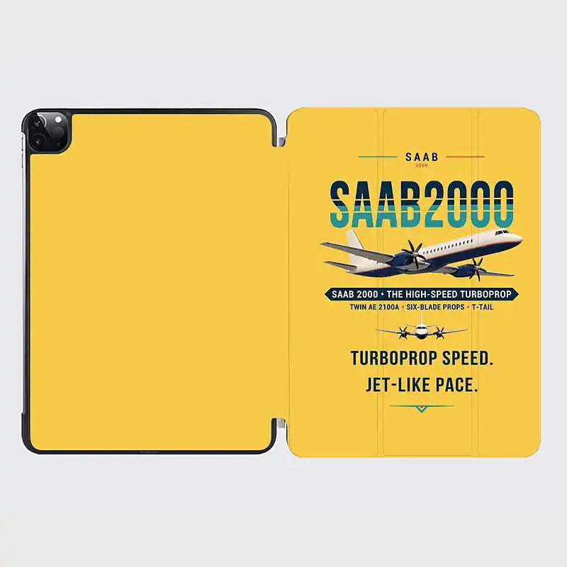 Saab 2000 - Original - iPad Case - Yellow