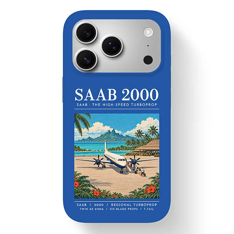 Saab 2000 - Poster - MagSafe iPhone 17 Pro - Blue