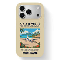 Thumbnail for Saab 2000 - Poster + Name - MagSafe iPhone 17 Pro - Beige