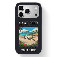 Thumbnail for Saab 2000 - Poster + Name - MagSafe iPhone 17 Pro - Black