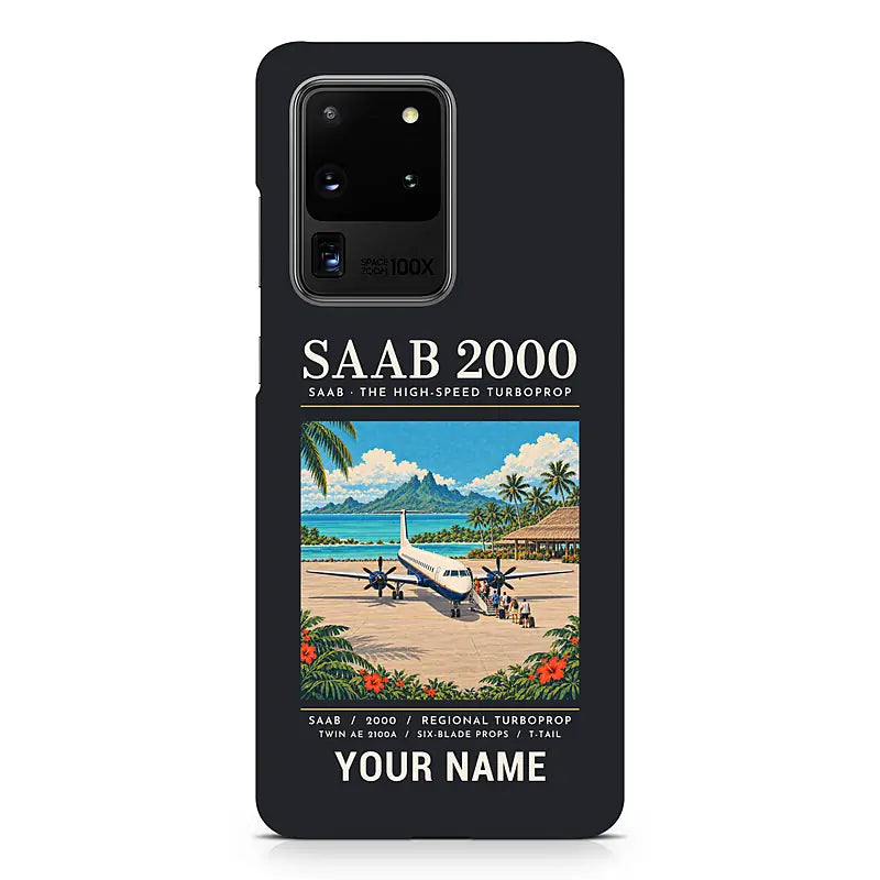 Saab 2000 - Poster + Name - Samsung Case - Black