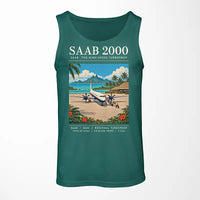 Thumbnail for Saab 2000 - Poster - Tank Top - Green