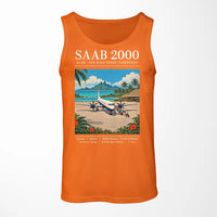 Thumbnail for Saab 2000 - Poster - Tank Top - Orange