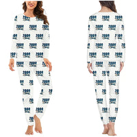 Thumbnail for Saab 2000 - Women Pajamas - Cartoon Pattern - White