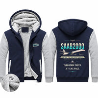Thumbnail for Saab 2000 Zipped Sweatshirts - Original - Navy & Gray