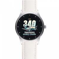 Thumbnail for Saab 340B - Cartoon - Leather Strap - White Leather Strap