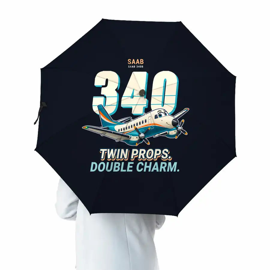 Saab 340B - Cartoon - Umbrella