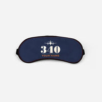 Thumbnail for Saab 340B - Heritage + Name - Sleep Mask - Navy Blue
