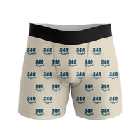 Thumbnail for Saab 340B - Men Boxers - Cartoon Pattern - Beige