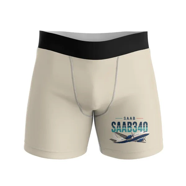Saab 340B - Men Boxers - Original - Beige