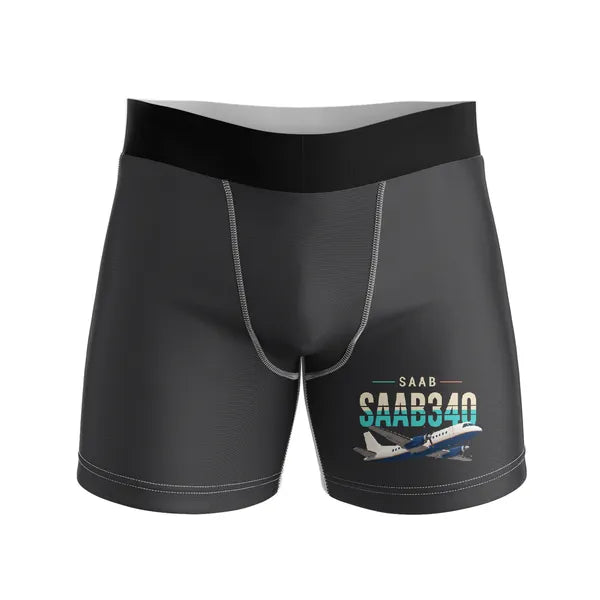 Saab 340B - Men Boxers - Original - Black
