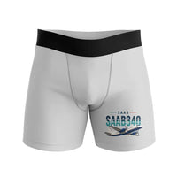 Thumbnail for Saab 340B - Men Boxers - Original - Light Gray
