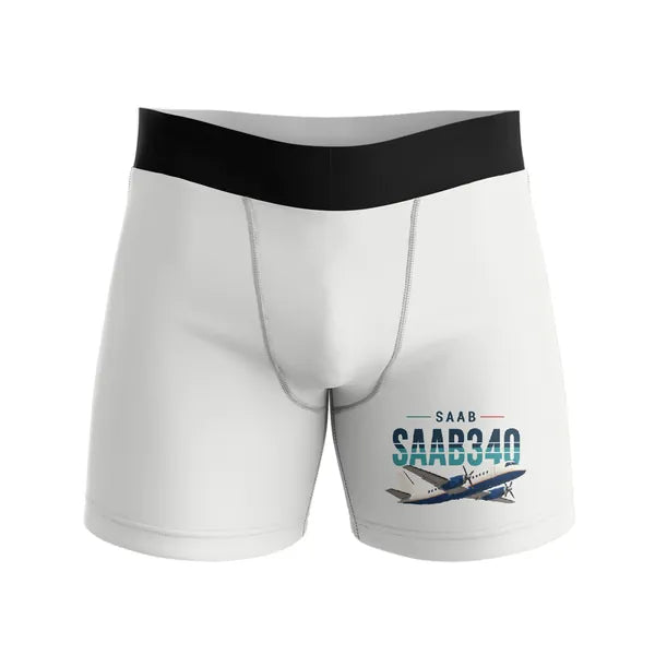 Saab 340B - Men Boxers - Original - White
