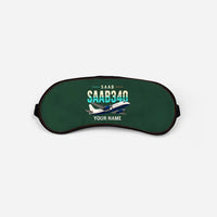 Thumbnail for Saab 340B - Original + Name - Sleep Mask - Dark Green