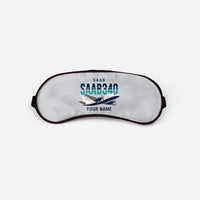 Thumbnail for Saab 340B - Original + Name - Sleep Mask - Light Gray