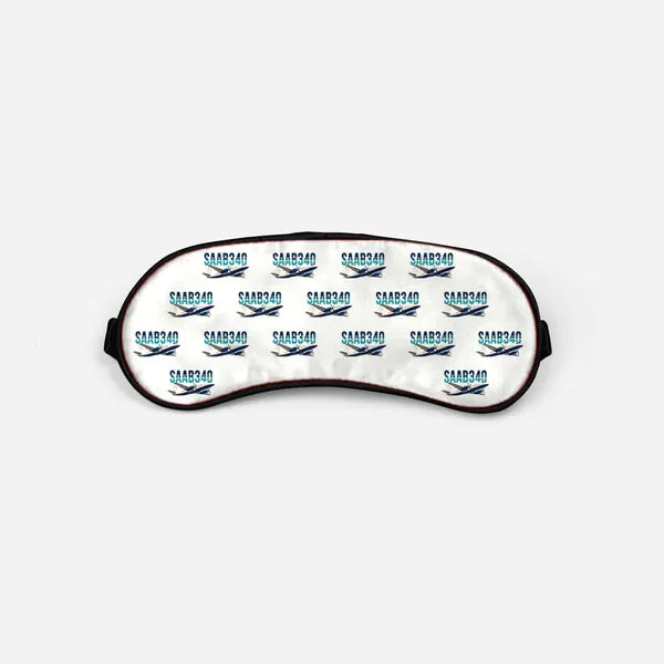 Saab 340B - Original Pattern - Sleep Mask - White