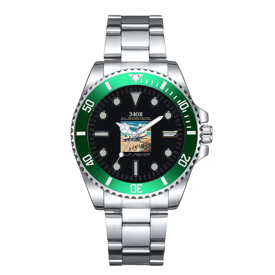 Saab 340B - Poster - Premium Diver - Green
