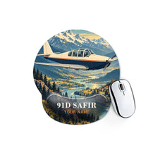 Thumbnail for Saab 91D Safir - 3D + Name - Ergonomic Mouse Pad - Full Print