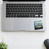 Thumbnail for Saab 91D Safir - 3D + Name - Square Sticker - Laptop