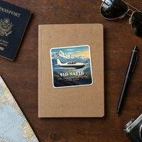 Thumbnail for Saab 91D Safir - 3D + Name - Square Sticker - Notebook
