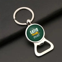 Thumbnail for Saab 91D Safir - Cartoon - Bottle Opener Key Chain - Dark Green