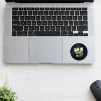 Thumbnail for Saab 91D Safir - Cartoon - Circle Sticker - Laptop