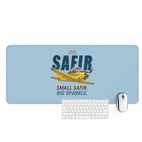 Thumbnail for Saab 91D Safir - Cartoon - Desk Mat - Light Blue