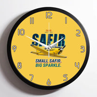 Thumbnail for Saab 91D Safir - Cartoon - Framed - Yellow