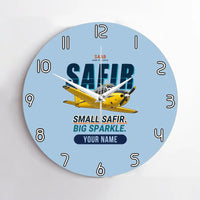 Thumbnail for Saab 91D Safir - Cartoon + Name - No Frame - Light Blue