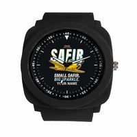 Thumbnail for Saab 91D Safir - Cartoon + Name - Rubber Strap - Black