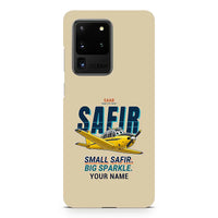 Thumbnail for Saab 91D Safir - Cartoon + Name - Samsung Case - Beige