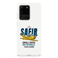 Thumbnail for Saab 91D Safir - Cartoon + Name - Samsung Case - White