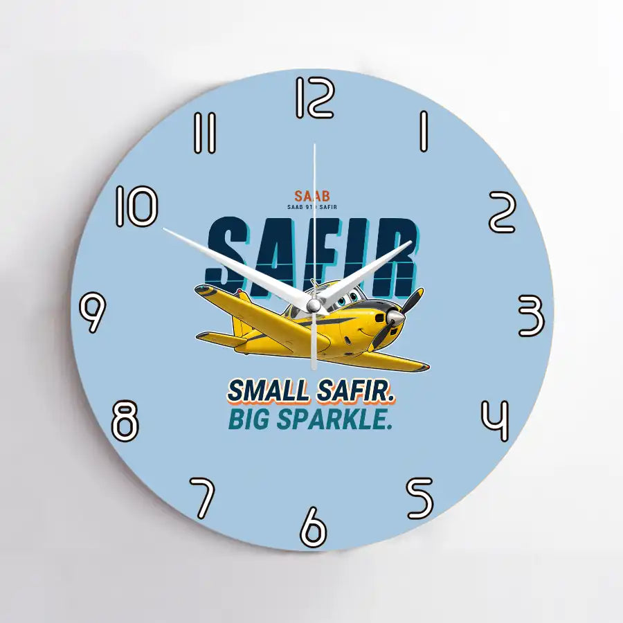 Saab 91D Safir - Cartoon - No Frame - Light Blue