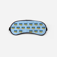 Thumbnail for Saab 91D Safir - Cartoon Pattern - Sleep Mask - Light Blue