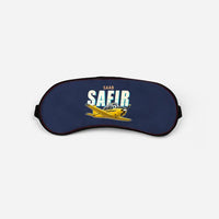 Thumbnail for Saab 91D Safir - Cartoon - Sleep Mask - Navy Blue
