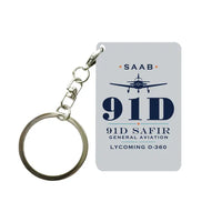 Thumbnail for Saab 91D Safir - Heritage - Key Chain - Light Gray