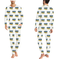 Thumbnail for Saab 91D Safir - Men Pajamas - Cartoon Pattern - White