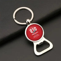 Thumbnail for Saab 91D Safir - Original - Bottle Opener Key Chain - Red