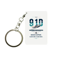 Thumbnail for Saab 91D Safir - Original - Key Chain - White