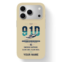 Thumbnail for Saab 91D Safir - Original + Name - MagSafe iPhone 17 Pro - Beige