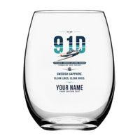Thumbnail for Saab 91D Safir - Original + Name - Water & Drink Glass
