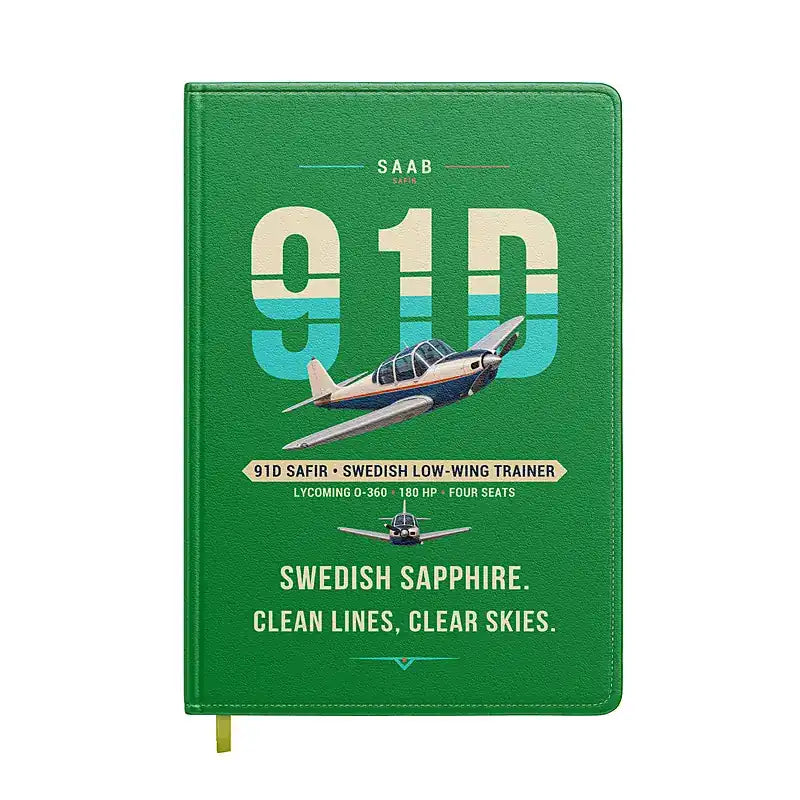 Saab 91D Safir - Original - Notebook - Green