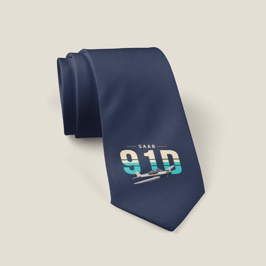 Saab 91D Safir - Original - Tie - Navy Blue