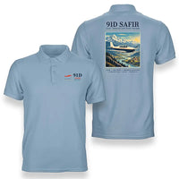 Thumbnail for Saab 91D Safir - Poster - Double-Side Polo - Light Blue