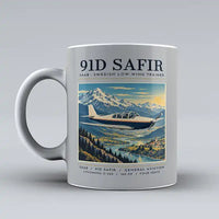 Thumbnail for Saab 91D Safir - Poster - Mug - Light Gray